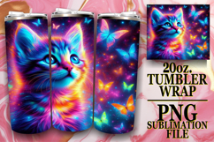 Timeless journeys 20oz tumbler wrap, Cat Product Image 1
