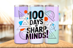 100 Days Of School Tumbler wrap, Teacher Day 20oz Tumbler Product Image 1