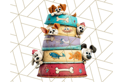 Pet Shop Clipart, Cute Big Eyed Animals, Kawaii Pets PNG Product Image 4