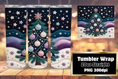 Sublimation Artwork for 20oz Tumblers , Holiday Product Image 1