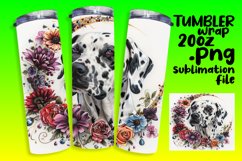 Blossom Bliss: Watercolor Tumbler Wrap 20oz Product Image 1