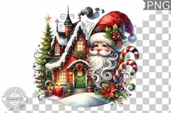 Christmas Santa Sublimation - Clipart PNG Design Product Image 1