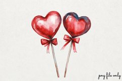 Red Valentines Day Clipart PNG Product Image 1