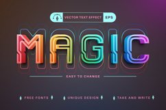 Magic Unicorn - Editable Text Effect, Font Style Product Image 1