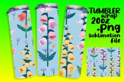 Watercolor Boho Bloom Haven Tumbler Wrap Product Image 1