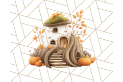 Autumn Treehouse &amp; Woodland Cabin PNG Clipart Product Image 4