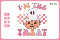 Funny Halloween Toddler Shirt Quote SVG | I'm The Treat Product Image 3