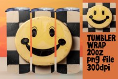 Vintage Retro Smile Tumbler Wrap - Retro Chic Product Image 1