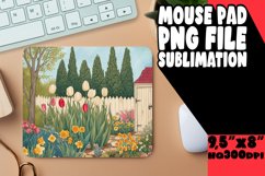 Vintage Floral Design Mouse Pad Print Product Image 1