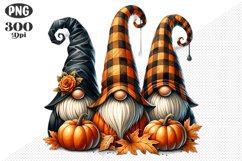 Halloween Gnomes Sublimation - Clipart PNG Design Product Image 1