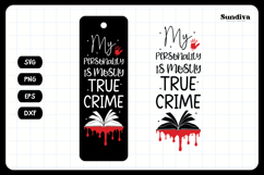 40 True Crime Bookmark Sayings SVG Bundle Product Image 4