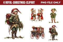 Royal Christmas Clipart Sublimation PNG Product Image 1
