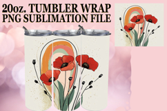 Serene Days 20oz tumbler wrap, Rainbow Product Image 1