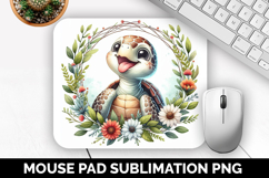 Cute Animals Mouse Pad Bundle, Sublimation Mouse Pad PNG Product Image 17