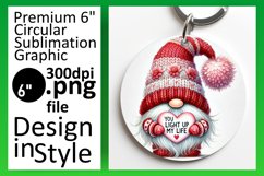 Artistic Round Design Sublimation PNG , Gnomes Product Image 1