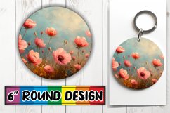 Elegant Blossom Keychain &amp; Coaster Compilation Product Image 1