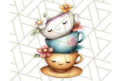 Princess Tea Party PNG Clipart with Teacups & Fancy Treats Product Image 4