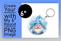 Enchanted Enclave: Gnome Round Design Watercolor Product Image 1