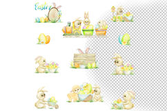 Easter Clipart Watercolor, Country Easter clipart, Easter Bu Product Image 3