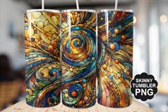 Stained On Stained Glass Tumbler Warp - Tumbler Design Product Image 1