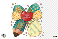Back to School Pencil Bow PNG Product Image 1