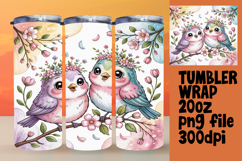 Custom 20oz Tumbler Design , Birds Product Image 1