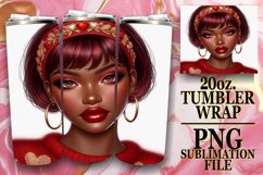 Blissful Moments 20oz tumbler wrap, Love Girl Product Image 1