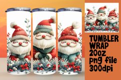 Gingerbread Man Design Wrap 20oz Holiday Tumbler Product Image 1