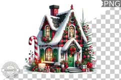 Christmas House Sublimation - Clipart PNG Design Product Image 1