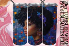 Melanin Beauty 20oz Tumbler Wrap Design Product Image 1