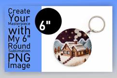 Unique Round Design Keychain Template , Holiday Product Image 1