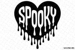 Spooky Heart Svg | Halloween Svg | Svg Cut Files Product Image 1