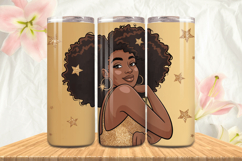Black Girl Magic Black Woman Positive mind 20oz Tumbler wrap Product Image 1