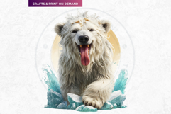 Watercolor Polar Bears Arctic Wildlife Illustration Set Product Image 8