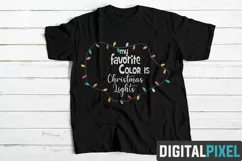 My Favorite Color Is Christmas Lights SVG PNG DXF Circut Cut Product Image 1