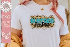 Blessed Mama | Leopard Print Mom Sublimation Product Image 1