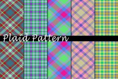 Plaid Pattern Digital Paper Bundle Product Image 1