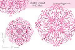 Pink Snowflakes Clipart - PNG Files Product Image 2