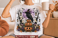 Halloween png ,4 Vintage Gothic Halloween T-Shirt Design Product Image 3