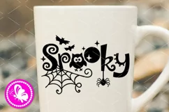 Spooky svg png jpg eps dxf Halloween decor Ghost Spider web Product Image 3