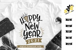 Happy New Year 2021 SVG design | New Years SVG file Product Image 2