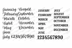 Calendar - SVG DXF - Monthly Farmhouse - Chalkboard Sign EPS Product Image 6