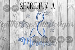 Secretly A Mermaid, Starfish, Cut File, SVG, DXF, PNG, EPS. Product Image 1