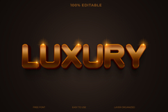 Golden Luxury Text Effect for Design Projects Product Image 1