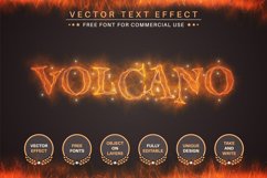 Volcano - Editable Text Effect, Font Style Product Image 1