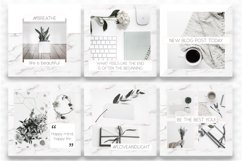 Marble &amp; Pink Instagram Templates | Social Media Templates Product Image 2