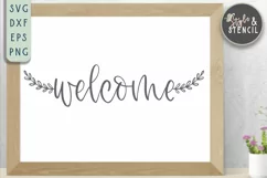Welcome Home Sign SVG - SVG, PNG, EPS, DXF, Cut File Product Image 1