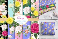 Peony Seamless Patterns, Digital paper, scrapbooking Product Image 1
