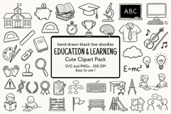 Hand Drawn Education &amp; Learning Clipart Product Image 1
