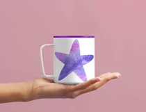Watercolor stars clipart - 18 PNG files - Galaxy clip art Product Image 4